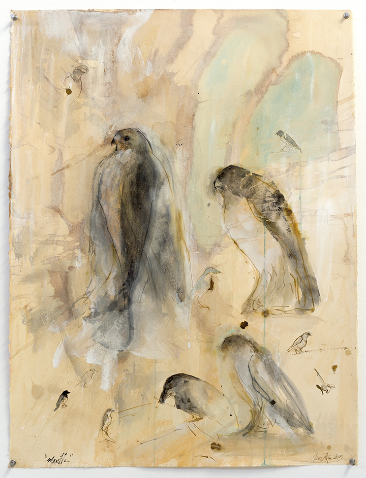 Jane Rosen Mantle Hawk painting
