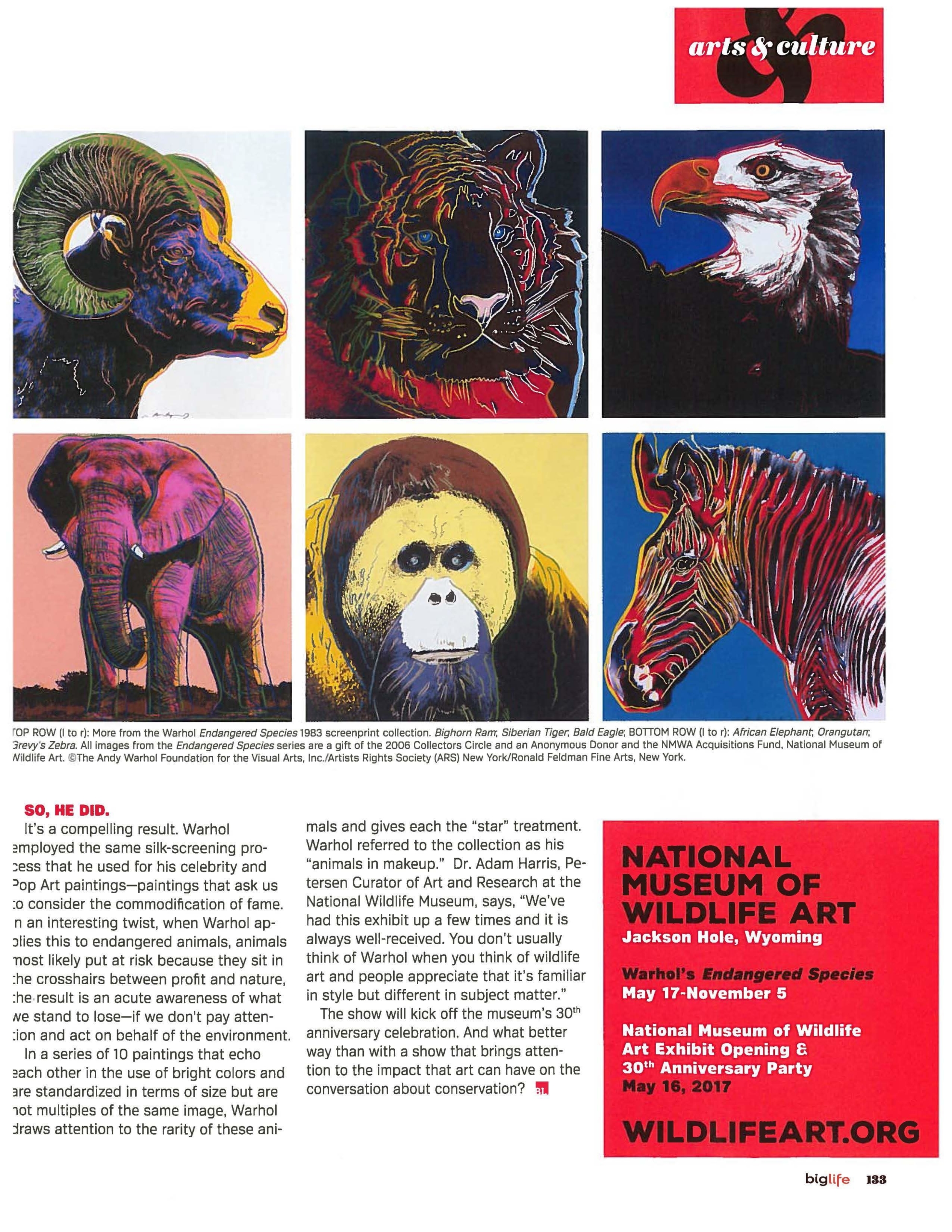 Andy Warhol National Museum of Wildlife Art Biglife